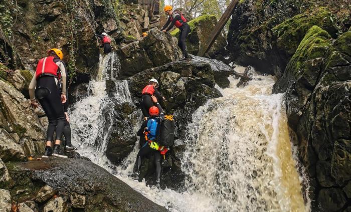 Gorge walking in the Brecon beacons, visit the jacuzzi or take on the waterfall crawl.
